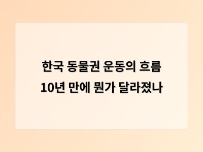 동물권 인식 변화 속 개 식용 금지법 시행과 여전한 지역 차별