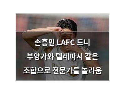 손흥민 LAFC 드니 부앙가와 텔레파시 같은 조합으로 전문가들 놀라움